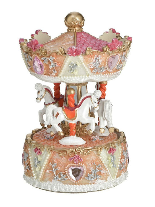 Inart Christmas Illuminated Decorative Carousel...