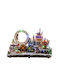 Kaemingk Christmas Illuminated Decorative Ceramic Village with Electric with Music and Movement 50x33x25cm.