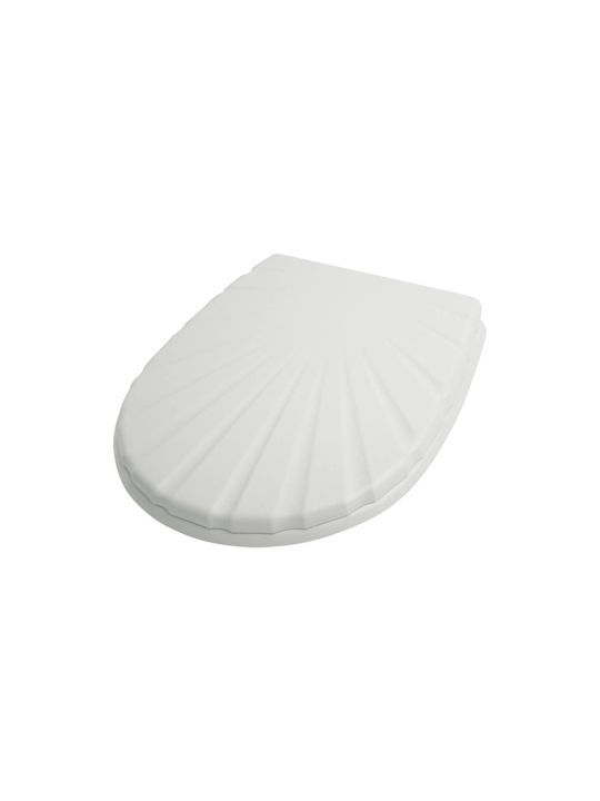 TechnoSet Καπάκι Λεκάνης Πλαστικό 42x36cm Λευκό