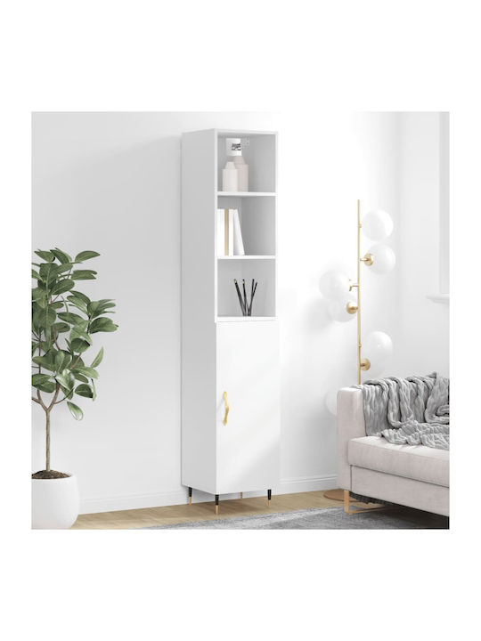 Bookcase White 34.5x34x180cm