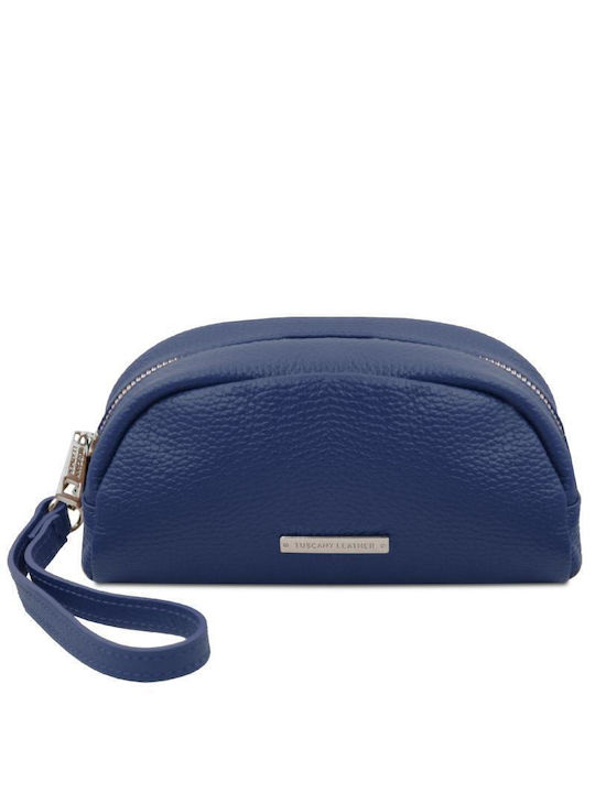 Tuscany Leather Toiletry Bag in Navy Blue color