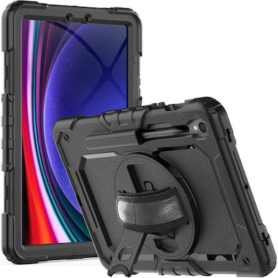 Tech-Protect Solid360 Flip Cover Μαύρο (Galaxy Tab S9)