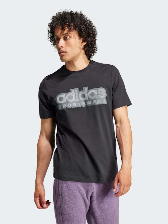 Adidas Tiro Ανδρικό T-shirt Κοντομάνικο Μαύρο