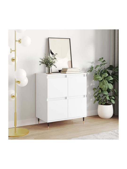 Wooden & Metallic Buffet White L60xW35xH70cm