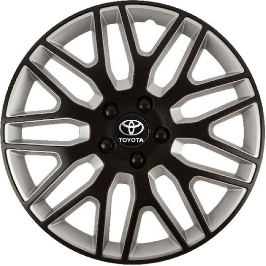 Versaco Set Capace De Roți Auto Dakar Compatibilitate Toyota 4 Bucăți 14 Negru