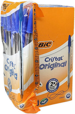 Bic Πλαστικο Stift Kugelschreiber mit Blau Tinte