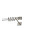 Anartisi Metallisch Vorhangstange Kythnos T20 Einfach Φ20mm 160cm Nickel Satin
