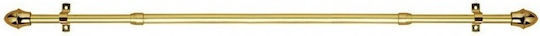 Amig Ausziehbar Metallisch Vorhangstange Einfach Φ12mm 75-135cm Gold