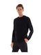 Karl Lagerfeld Bluza pentru bărbați cu mâneci lungi Negru