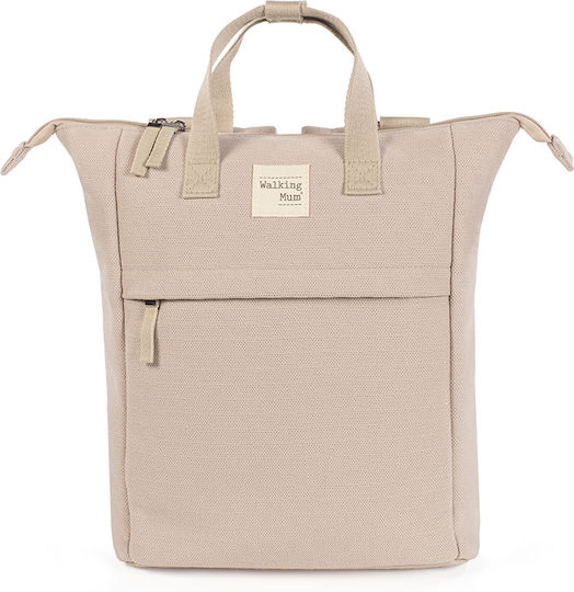 Walking Mum Backpack Diaper Bag Eco Mum Apricot 28x12x37cm