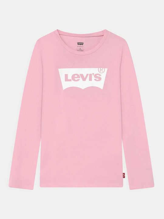 Levi's Kids' Blouse Long Sleeve Pink
