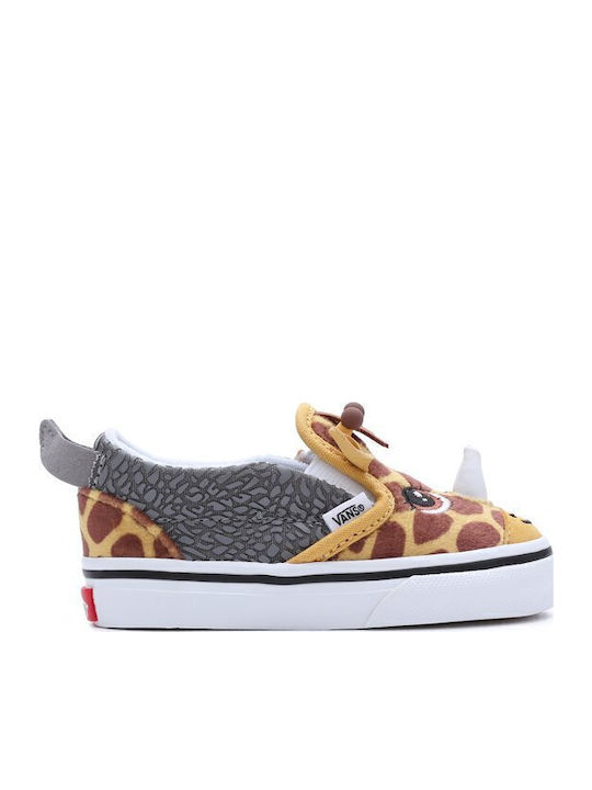 Παιδικά Sneakers Slip-on Κίτρινα