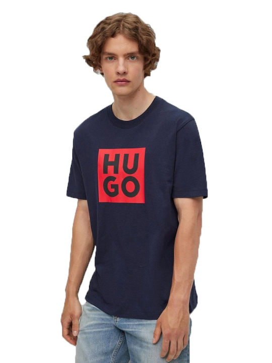 Hugo Boss Ανδρικό T-shirt Κοντομάνικο Μπλε