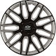 Versaco Set Capace de Roți Auto Dakar Compatibilitate Chevrolet 4 Bucăți 15 Negru/Argintiu