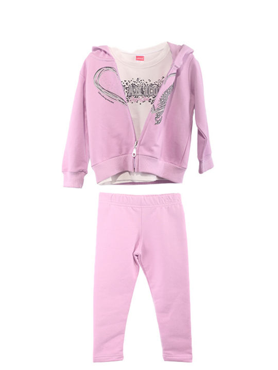 Joyce Kids Set with Leggings Winter 3pcs Lilac