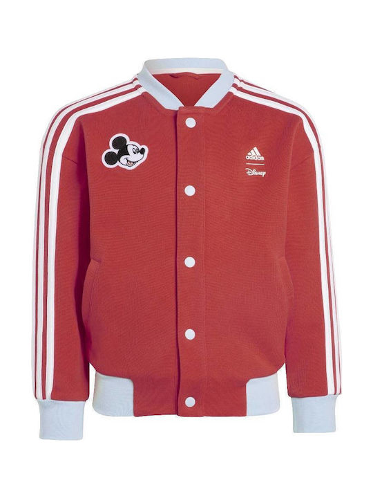 Kids' Sports Jacket Short with Hood Red Lk