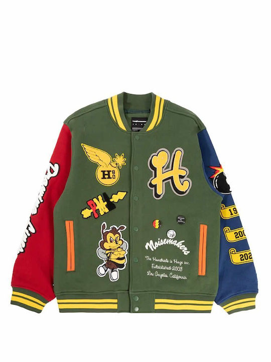 The Hundreds Men s Winter Jacket Green T23F103014 Skroutz.cy