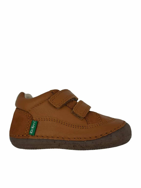 Kickers Δερμάτινα Παιδικά Μποτάκια με Φερμουάρ ...