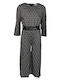 Kids' Leather Jumpsuit Black