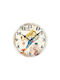 Marhome Wall Clock Wooden Multicolour Ø33cm