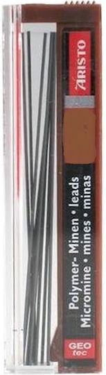 Aristo 12 Verpackungen x 12 Minen für Bleistifte Stärke 0.5mm Typ 2H