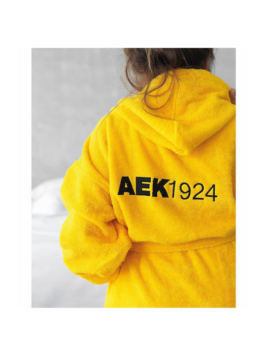 Palamaiki Kids Hooded Bathrobe Aek 1924 Yellow