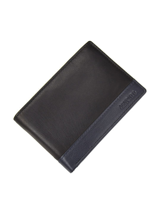 Armodo Кожен Мъжки Портфейл За Карти С RFID Черен