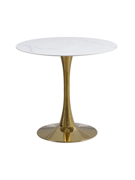 Fay Table Kitchen Gold 80x80x73cm