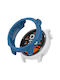 2 Armor Hollow Silicone Case in Blue color for Amazfit Pace