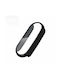 Full Glass Screen Protector Plastic Case with Glass in Black color for Mi Band 7