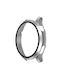 Full Glass Screen Protector Plastic Case with Glass in Silver color for Huawei Watch 3