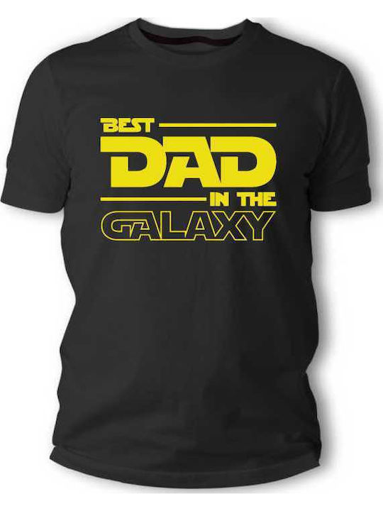 Frisky Best Dad in the Galaxy T-shirt Black