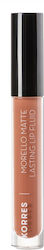 Korres Morello Matte Lasting Lip Fluid Long Lasting Lichid Ruj Mat 07 Tinted Nude 3.4ml