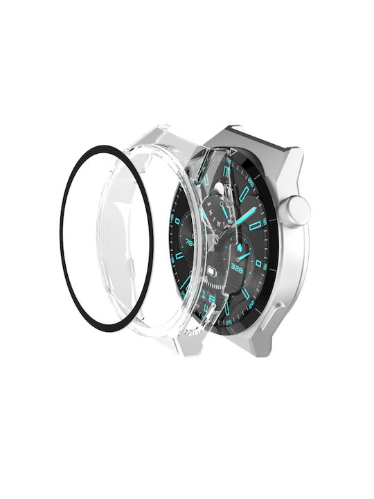 2 1 Плаίσιο Пластмасов Калъф в Прозрачен цвят за Huawei Watch GT 3 Pro 46мм 2 1 Плаίσιο Пластмасов Калъф в Прозрачен цвят за Huawei Watch GT 3 Pro 46мм