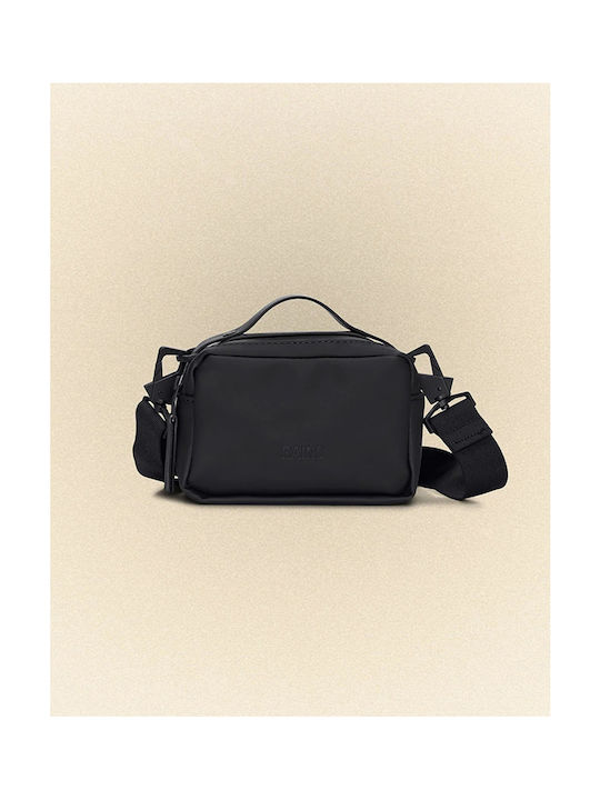 Rains Box Bag Micro W3 Fabric Backpack Waterproof Black