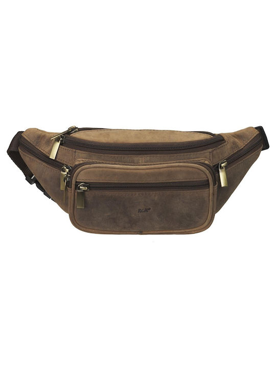 RCM Leather Waist Bag Brown