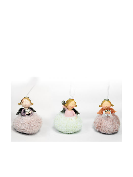Faitakis Pack Weihnachtliche Keramisch Figur Cherub Weiß Länge 8cm
