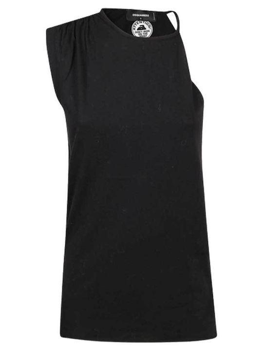 Women's Summer Blouse Sleeveless Black