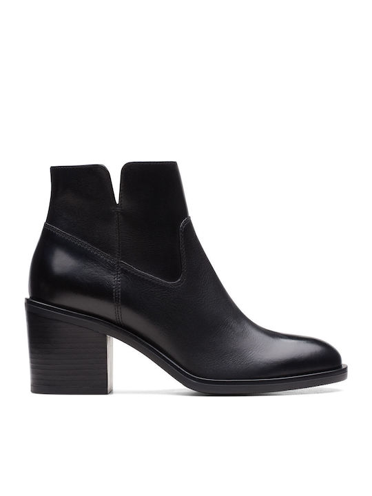 Clarks Lo Δερμάτινα Γυναικεία Μποτάκια Αστραγάλ...