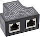 InLine Μετατροπέας RJ-45 female σε RJ-45 2x female 1τμχ 69995B