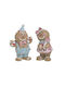 Inart Christmas Plastic Figure Candy Height 16cm 2pcs