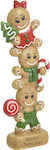 Inart Christmas Plastic Candy Figure Brown 37x1...