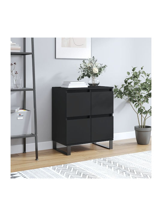 Wooden Buffet Black L60xW35xH70cm