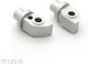 Barracuda Foot Peg Μοτοσυκλέτας in Silver Color TF123-R