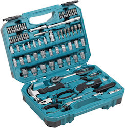 Makita E-10899 Werkzeugkoffer mit 76 Werkzeugen