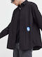 Long-sleeved Denim Shirt Black