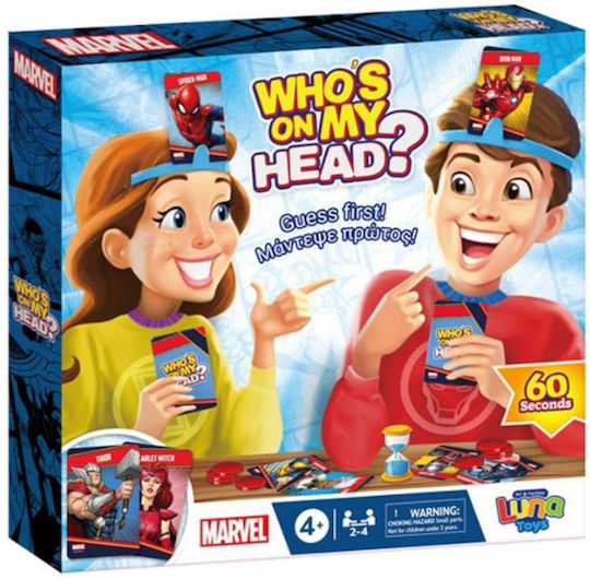 Board Game Ποιος Είναι Στο Κεφάλι Marvel for 2-4 Players 4+ Years Old (EN) Luna
