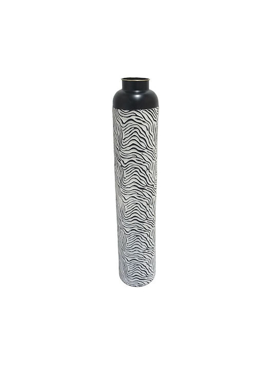 Inart Decorative Vase Black 16x16x38cm