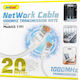 Andowl U/UTP Cat.5e (Gigabit) Network Cable Ethernet 20m White