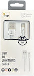 iUP USB-A to Lightning Cable White 1m